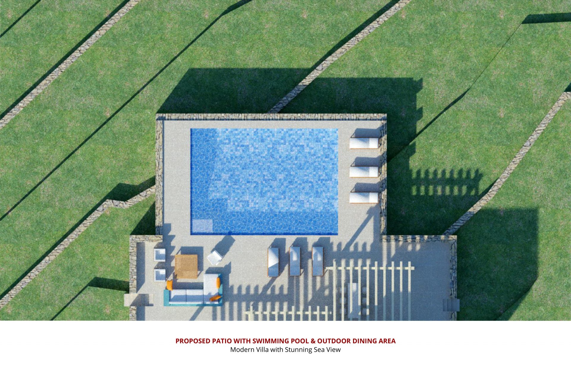 modern villa_site rendering